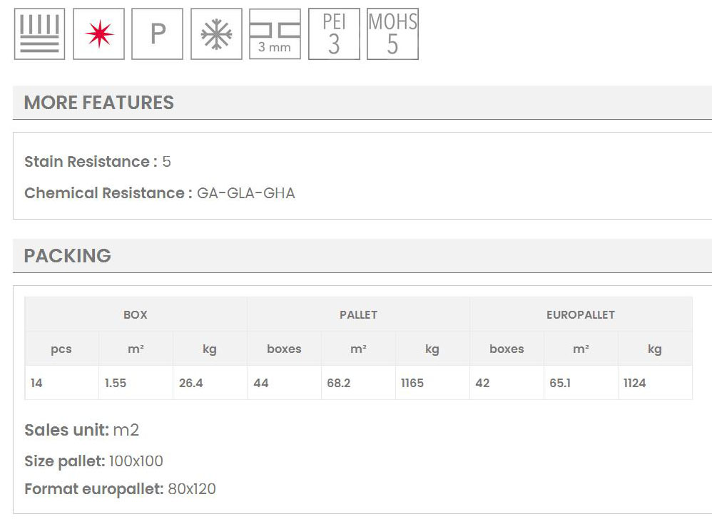KEROS LIFE 33x33 ΧΑΡAΚΤΗΡΙΣΤΙΚΑ