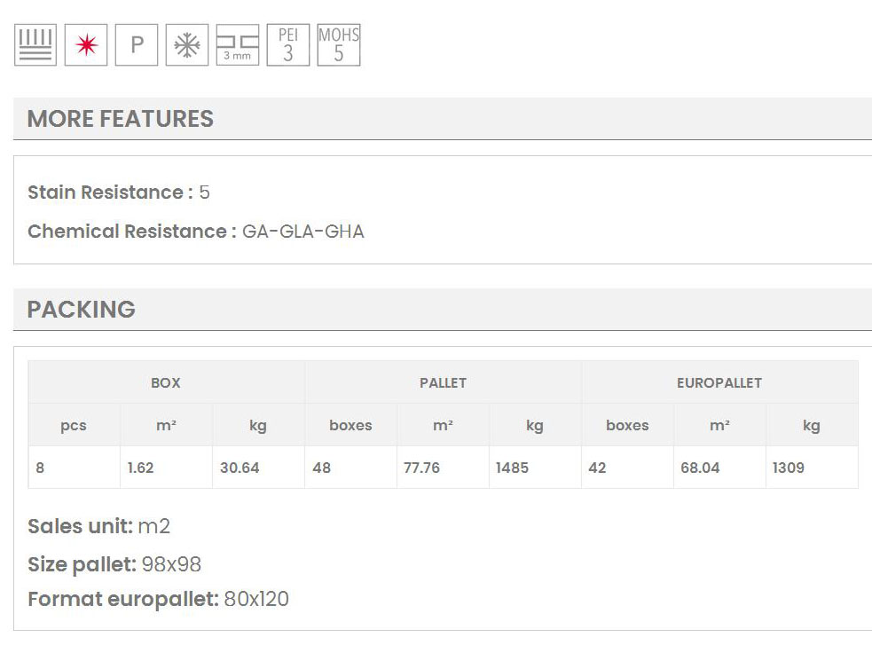 LIVORNO GRIS 45x45 ΧΑΡΑΚΤΗΡΙΣΤΙΚΑ