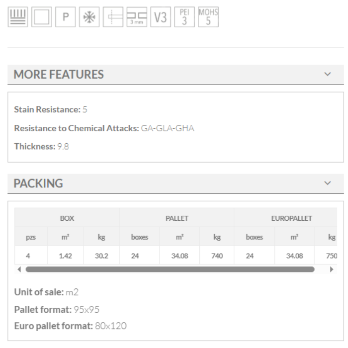 MAINE GRIS keros 60x60 tiles features