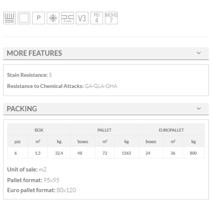 PORTOBELLO TAUPE keros 50x50 technical details