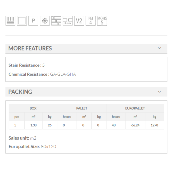 SIA MIEL keros 23x120cm wood look tiles features