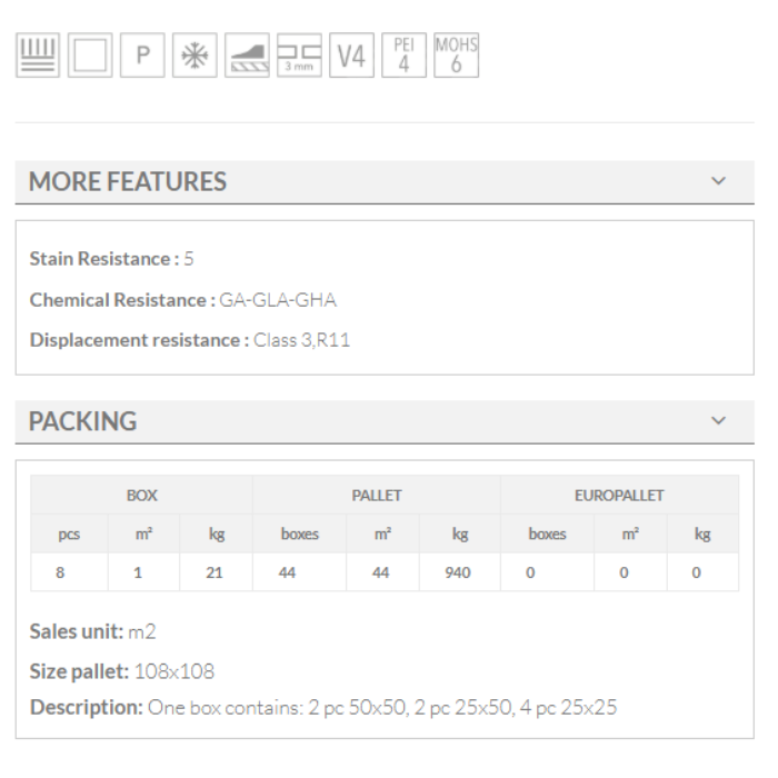 TANGRAM ANTISLIP ARTESA BEIGE keros 100x100 TECNICAL DETAILS