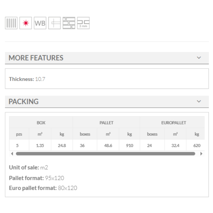 ardenza lines brillo keros 30x90 technical details