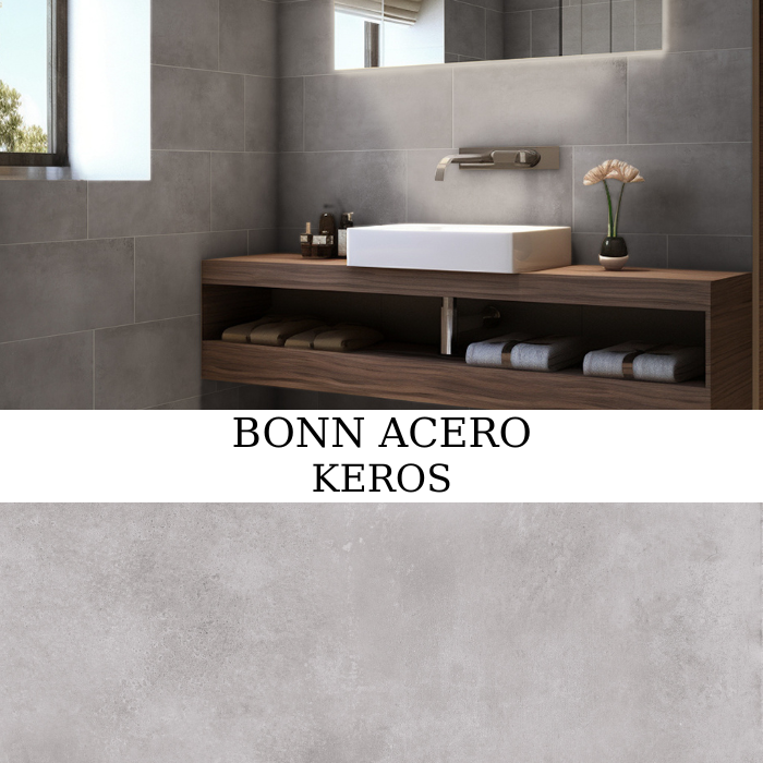 Πλακάκι δαπέδου Keros Bonn Acero 30×60 σε ματ γκρι απόχρωση