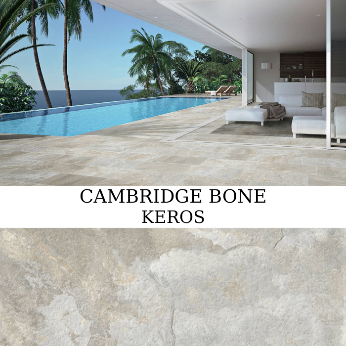 Πλακάκι γρανίτη Keros Cambridge Bone 30×60 με ματ ανάγλυφη υφή