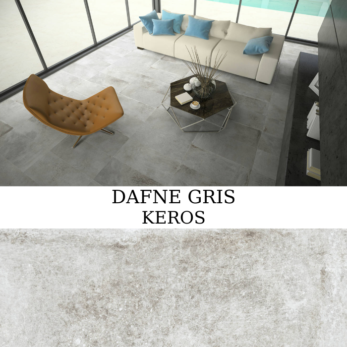 Keros Dafne Gris 30×60 - πορσελανάτο πλακάκι δαπέδου γκρι