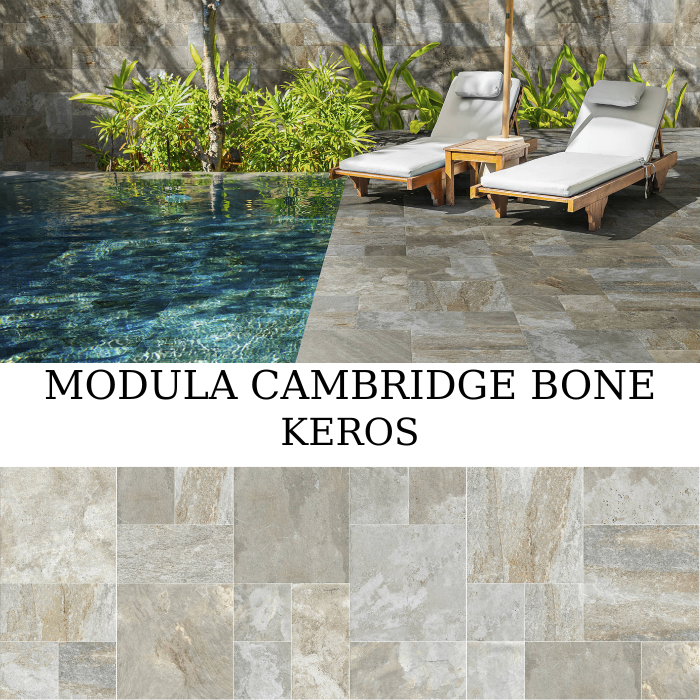 Modula Cambridge Bone πλακάκι πορσελανάτο 100×100 σε ματ rustic υφή