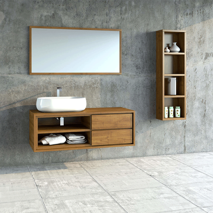 ΕΠΙΠΛΟ ΜΠΑΝΙΟΥ ZEBIS NATURAL OPEN 120