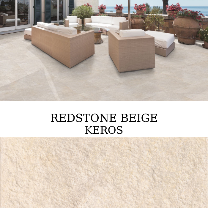 Πλακάκι Keros Redstone Beige 30×60 με ματ και σαγρέ όψη πέτρας
