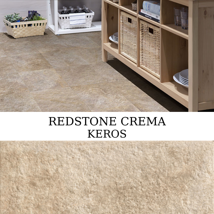 Πλακάκι Keros Redstone Crema 30×60 με ματ σαγρέ όψη πέτρας