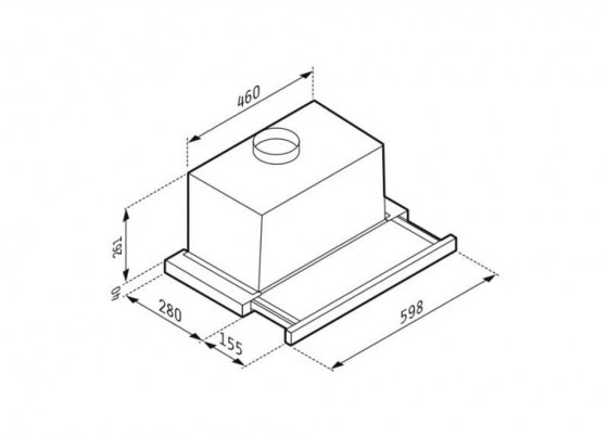 ΣΥΡΟΜΕΝΟΣ TURBO 60cm essential 065017302 ΛΕΥΚΟ