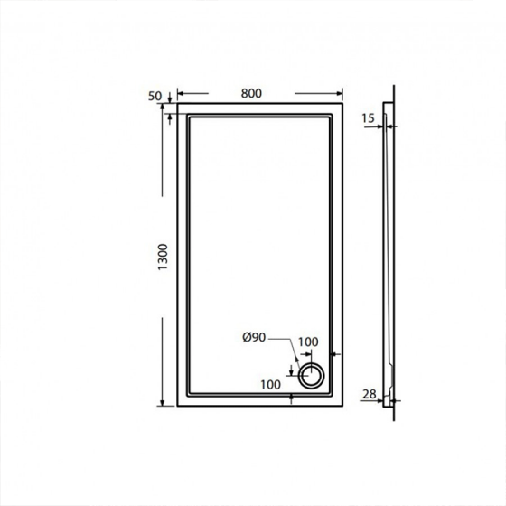 ΝΤΟΥΖΙΕΡΑ ΟΡΘΟΓΩΝΙΑ ΑΚΡΥΛΙΚΗ SIRENE EXTRA FLAT E13080