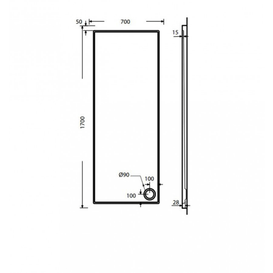 ΝΤΟΥΖΙΕΡΑ ΟΡΘΟΓΩΝΙΑ ΑΚΡΥΛΙΚΗ SIRENE EXTRA FLAT E170