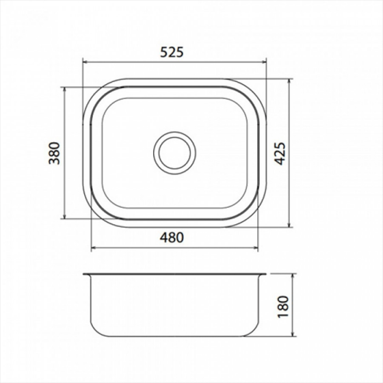 ΝΕΡΟΧΥΤΗΣ ΥΠΟΚΑΘΗΜΕΝΟΣ INOX (52,5X42,5) Valley 28053 BY FORTINOX