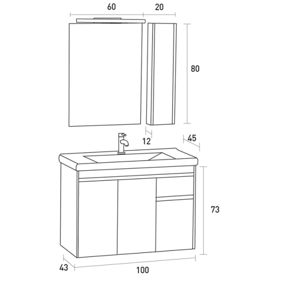ΕΠΙΠΛΟ ΜΠΑΝΙΟΥ PROBAGNO Adonis 920