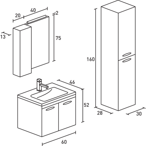 ΕΠΙΠΛΟ ΜΠΑΝΙΟΥ PROBAGNO Akarion 657