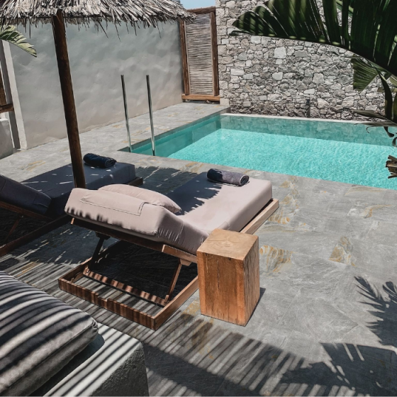 Πλακάκι Keros Ardesia Acero Anti-Slip 30×60 σε γκρι σαγρέ υφή