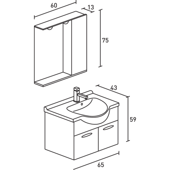 ΕΠΙΠΛΟ ΜΠΑΝΙΟΥ PROBAGNO Avas 653