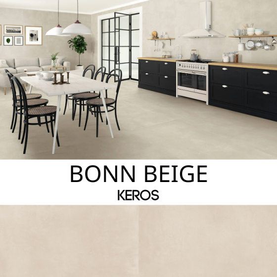 Keros Bonn Beige 80×80 - Ματ πορσελανάτο πλακάκι γρανίτη PEI IV