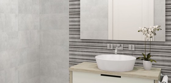 KEROS BRONX 25x50 GRIS / ACERO - BRONX CUBIK GRIS 25x50 - BRONX LINE GRIS 25x50 - BRONX 33x33 GRIS / ACERO