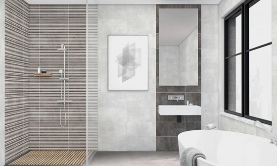 KEROS BRONX 25x50 GRIS / ACERO - BRONX CUBIK GRIS 25x50 - BRONX LINE GRIS 25x50 - BRONX 33x33 GRIS / ACERO