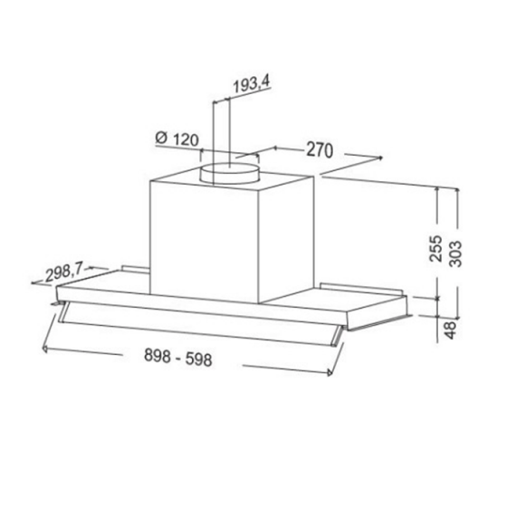 ΑΠΟΡΡΟΦΗΤΗΡΑΣ ΕΝΤΟΙΧΙΖΟΜΕΝΟΣ COMPASS 90 INOX