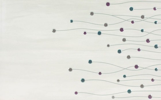 KEROS CREA 25x40 DECORADO DOT GRIS