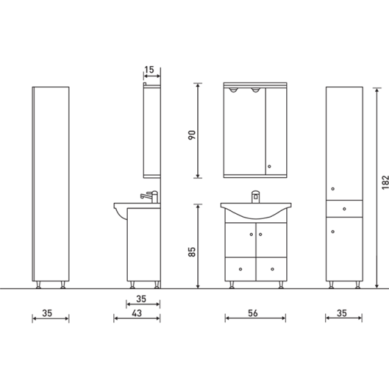 ΕΠΙΠΛΟ ΜΠΑΝΙΟΥ PROBAGNO Ehidna 570