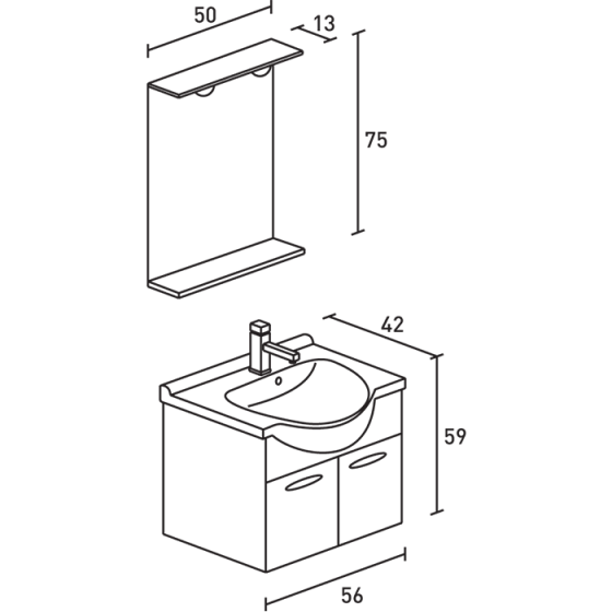 ΕΠΙΠΛΟ ΜΠΑΝΙΟΥ PROBAGNO Galatis 654