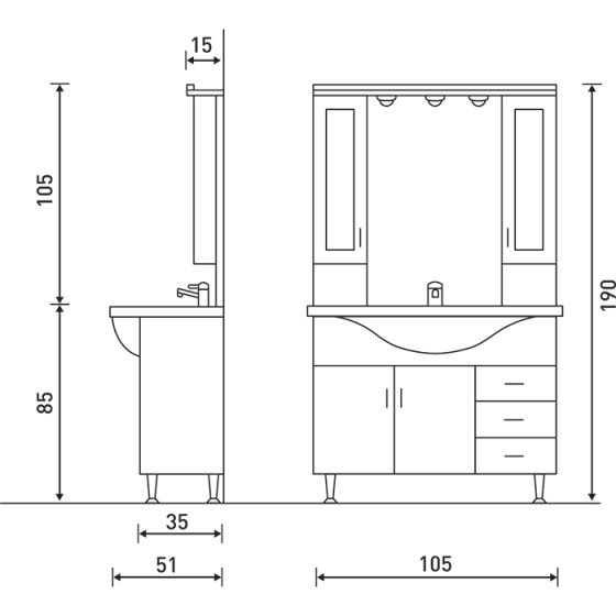 ΕΠΙΠΛΟ ΜΠΑΝΙΟΥ PROBAGNO Iketas 587