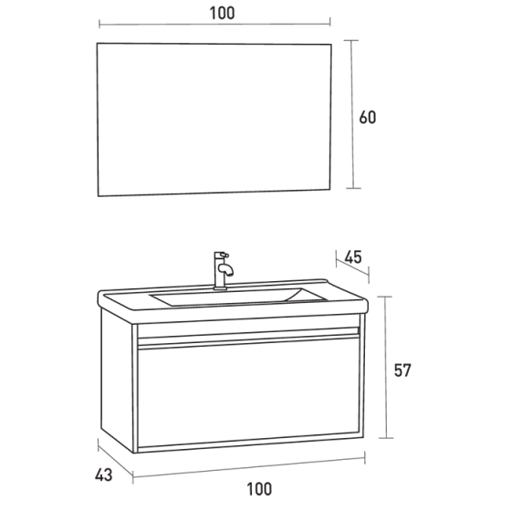 ΕΠΙΠΛΟ ΜΠΑΝΙΟΥ PROBAGNO Melia 931
