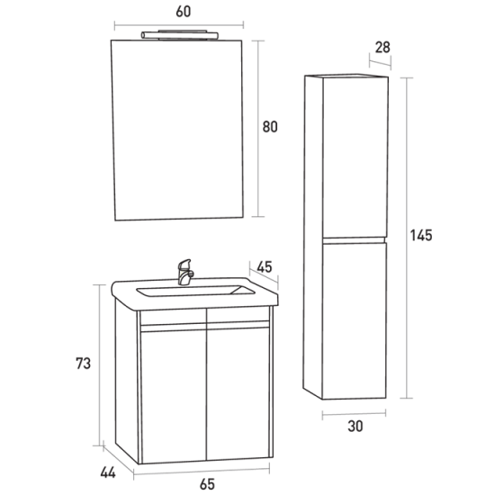 ΕΠΙΠΛΟ ΜΠΑΝΙΟΥ PROBAGNO Melitos 922