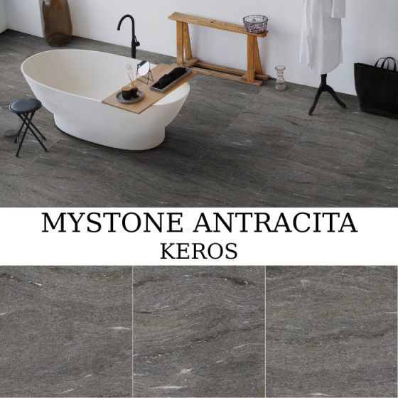 Keros Mystone Antracita πλακάκι γρανίτη 59,6×59,6 ματ