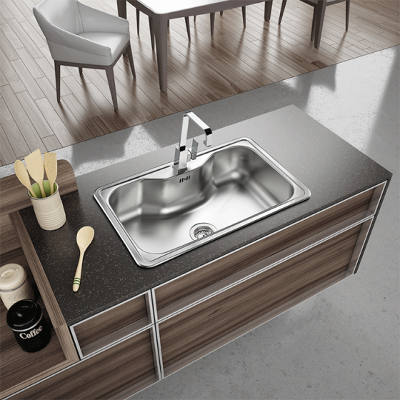 ΝΕΡΟΧΥΤΗΣ ΕΝΘΕΤΟΣ INOX (80X50) Arena 22080 BY FORTINOX