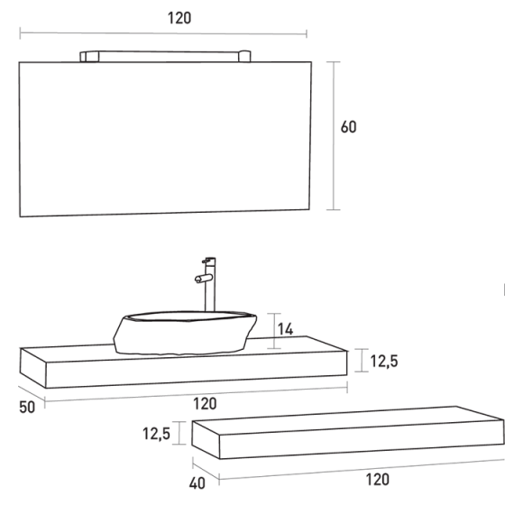 ΕΠΙΠΛΟ ΜΠΑΝΙΟ PROBAGNO Rianos 673