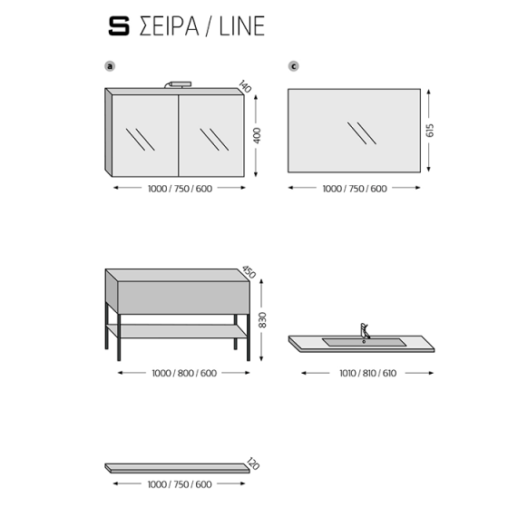 ΕΠΙΠΛΑ ΜΠΑΝΙΟΥ FURNIBATH ΣΕΙΡΑ S ΕΠΙΠΛΟ S1 ΛΑΚΑ ΜΑΤ 101