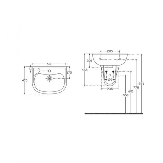 ΝΙΠΤΗΡΑΣ ΓΙΑ ΚΟΛΩΝΑ 50Χ40CM ISVEA ΜΥΚΟΝΟΣ ECE 10TP70050