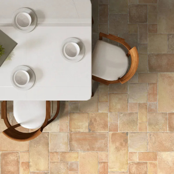 Tangram Abadia Avena πορσελανάτο πλακάκι δαπέδου 100x100 Matt Relieve λευκής μάζας