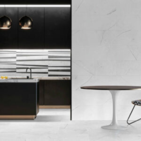 Πλακάκι Keros Vernazza Blanco τύπου μαρμάρου 59,6×59,6 ματ