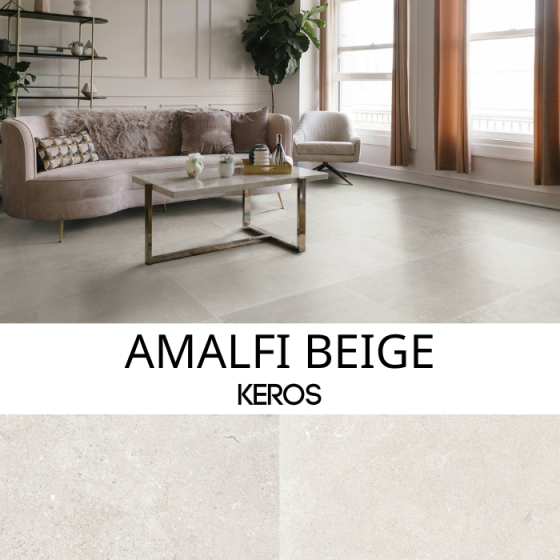 Keros Amalfi Beige 80×80 - Ματ πορσελανάτο πλακάκι γρανίτη PEI IV