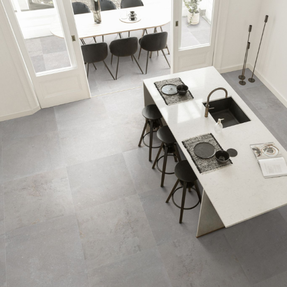 Keros Amalfi Gris 80×80 - Ματ πορσελανάτο πλακάκι γρανίτη PEI IV