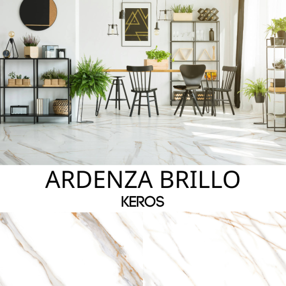 Keros Ardenza Brillo 80×80 - Γυαλιστερό πορσελανάτο πλακάκι γρανίτη PEI III