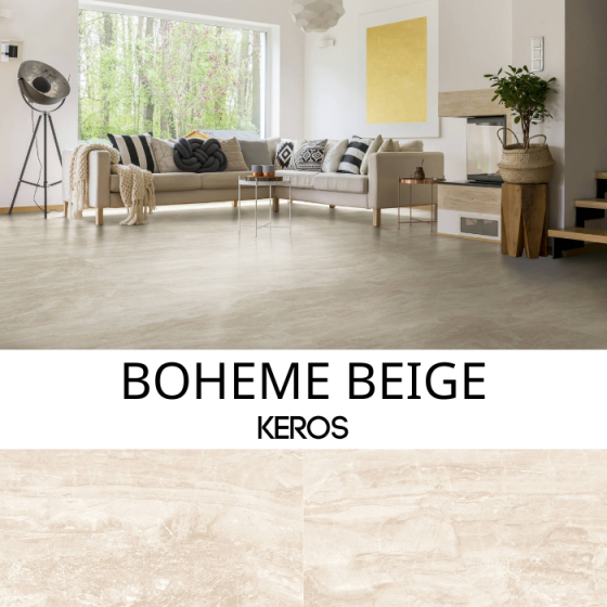 Keros Boheme Beige 80×80 - Ματ πορσελανάτο πλακάκι γρανίτη PEI IV