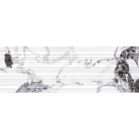 Keros Broussard Lines Gris 30×90 γκρι gloss ανάγλυφο πλακάκι τοίχου