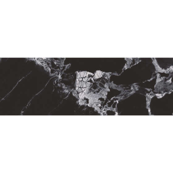 Keros Broussard Negro 30×90 μαύρο glossy πλακάκι τοίχου