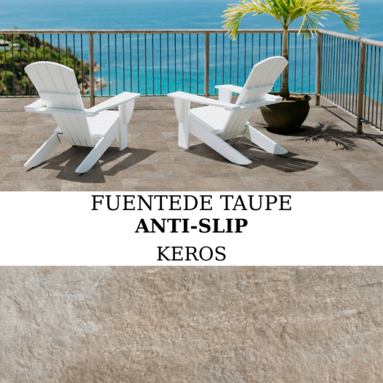 Πλακάκι FUENTEDE Taupe Anti-Slip σε γήινη ταμπά απόχρωση