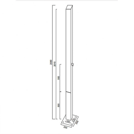 ΣΤΗΛΗ ΝΤΟΥΣ / ΥΔΡΟΜΑΣΑΖ ΕΞΩΤΕΡΙΚΟΥ ΧΩΡΟΥ Icos Shower Dike Inox