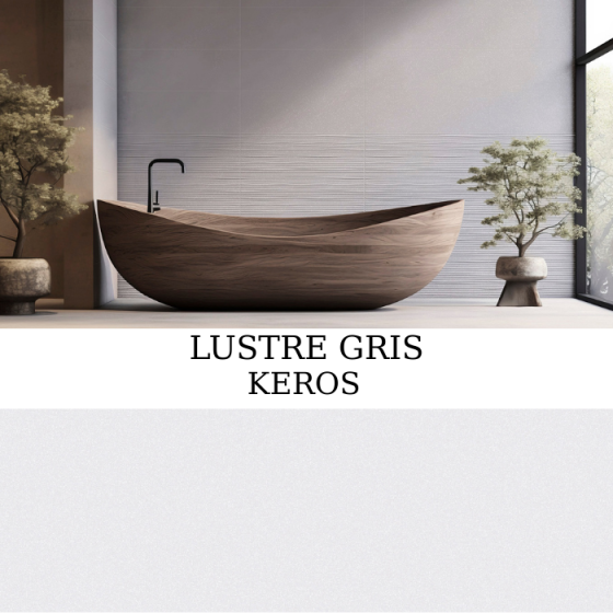 Keros Lustre Gris 30×90 γυαλιστερό πλακάκι τοίχου metal look
