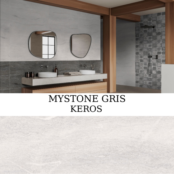 Keros MyStone Gris 30×90 ματ πλακάκι τοίχου stone look