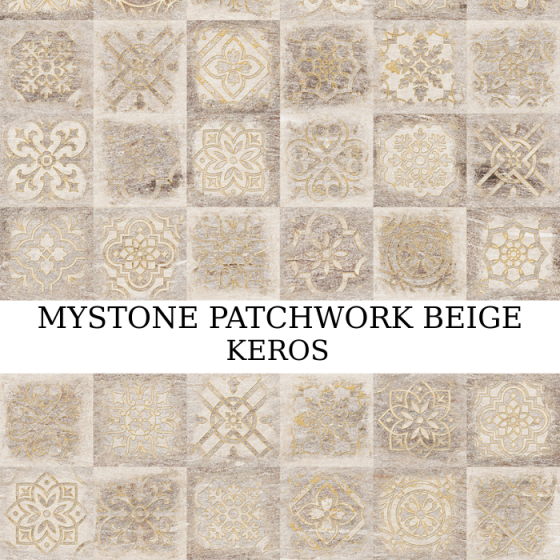 MYSTONE PATCHWORK BEIGE 30x90 διακοσμητικό ρεκτιφικάτο κεραμικό πλακίδιο μπεζ